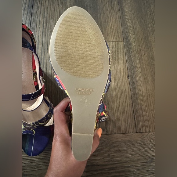 Liliana Multi Color 5in Wedge - Picture 3 of 5